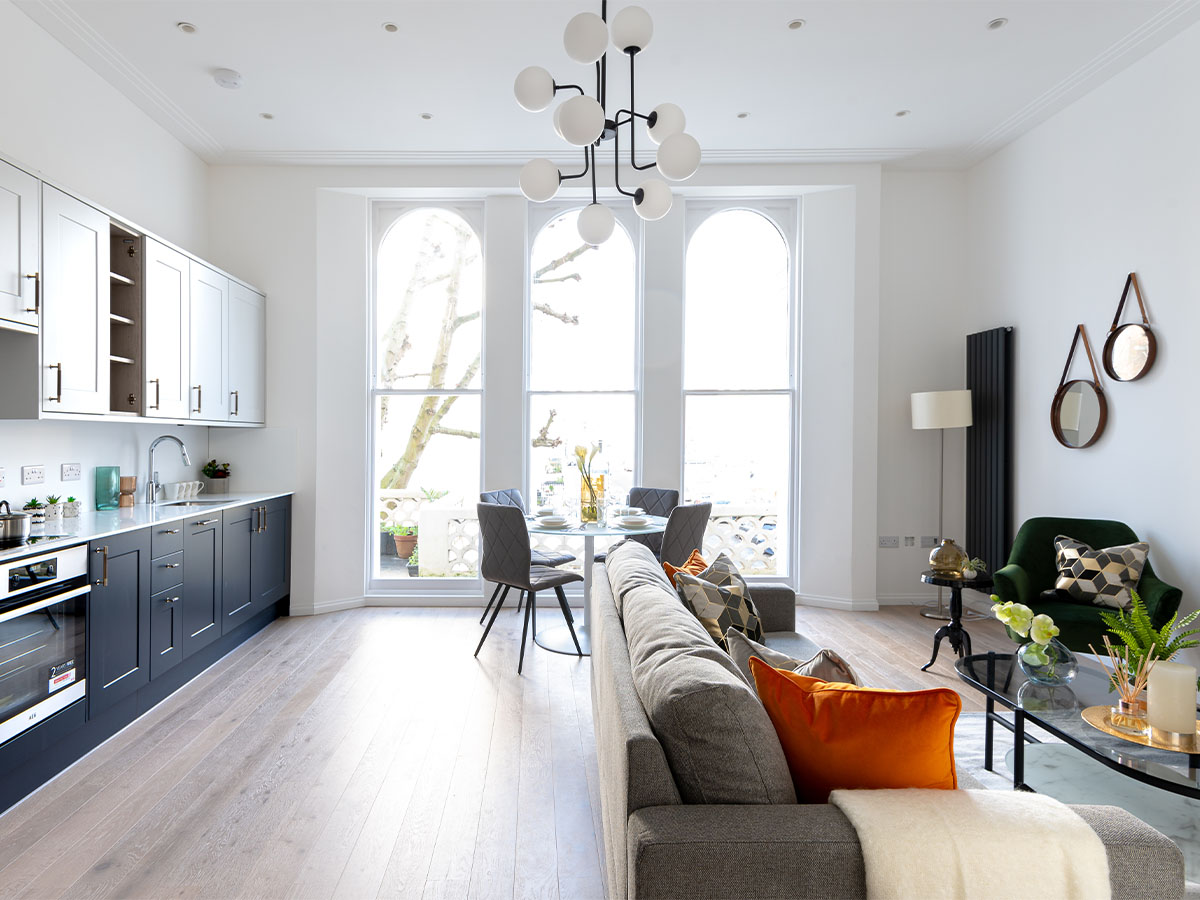 Interior of Colville Terrace, Flat 2, Notting Hill London