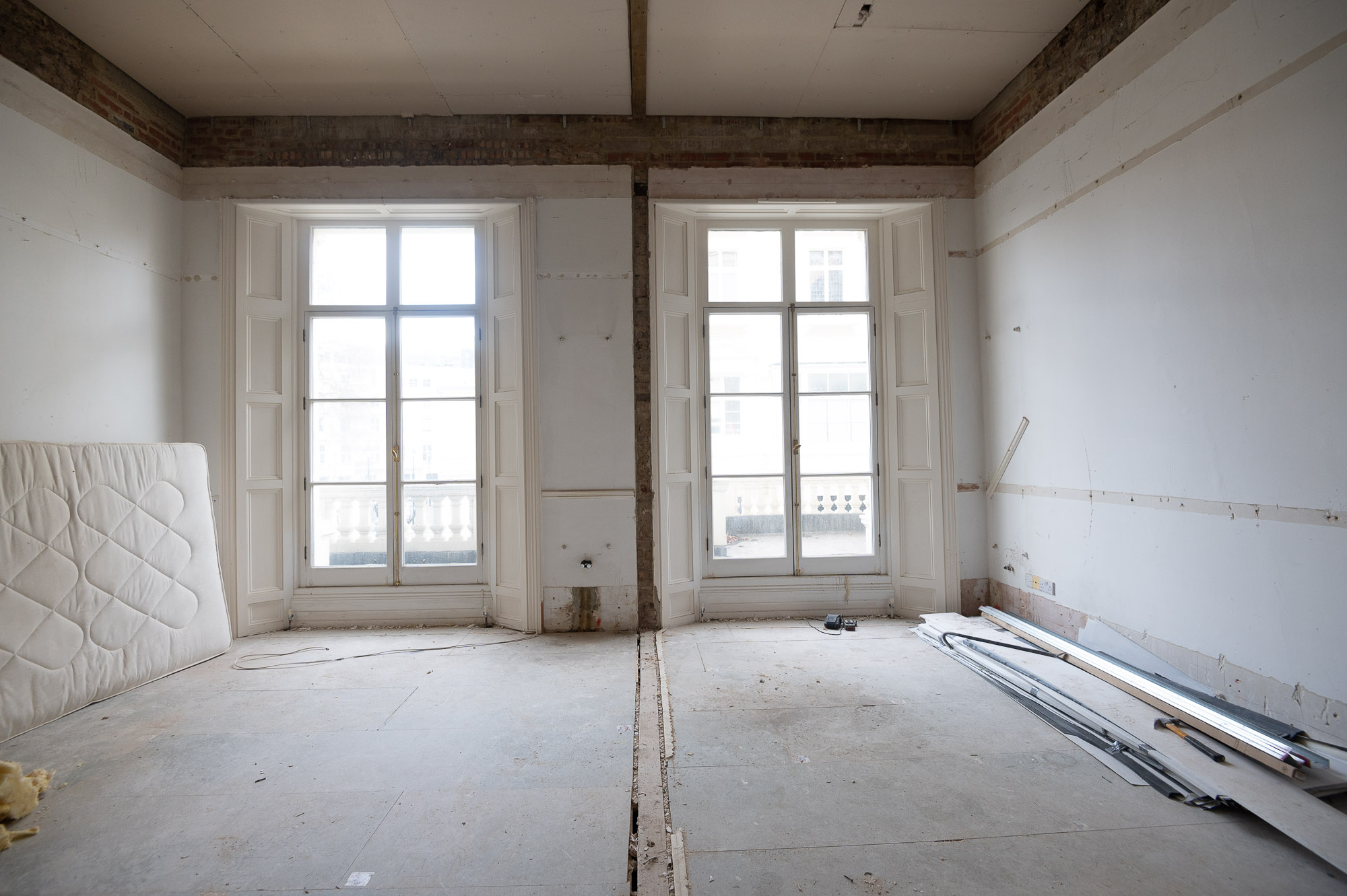 Window Dressing Before Furnishing of Cleveland Gardens