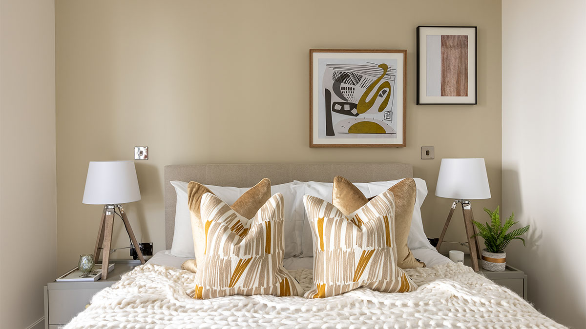 stylish bedroom of Cassini, White City Living furnished by instyle direct