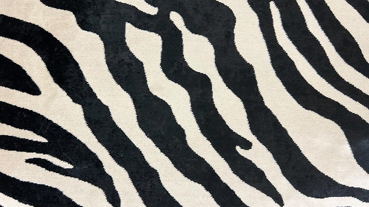 Black and white zebra print pattern